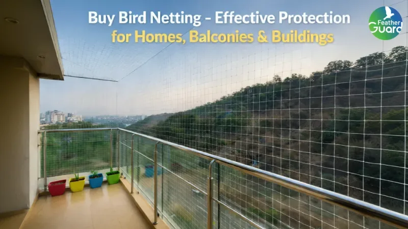 Buy Bird Netting Effective Protection for Homes Balconies Buildings